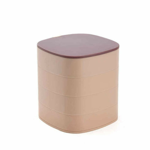 Rotating Jewelry Organizer with Mirror-Pink